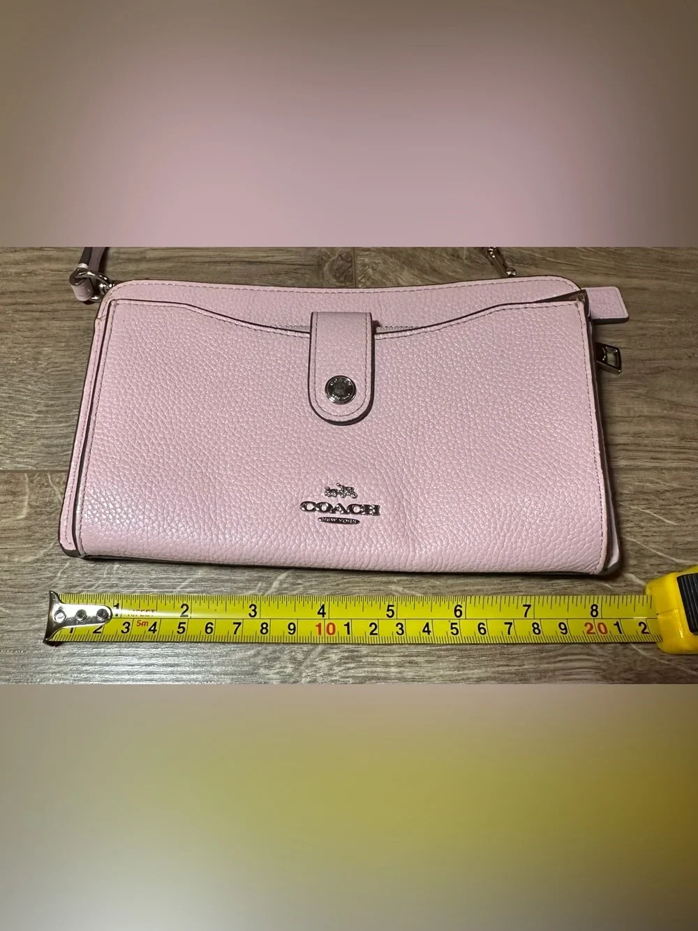 Coach Noa Pop Up Messenger Bag Pebbled Leather Pink Peony - Picture 15 of 15